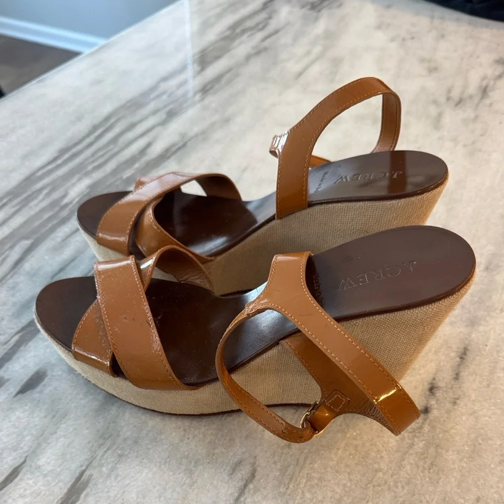 J. Crew Tan Wedges
